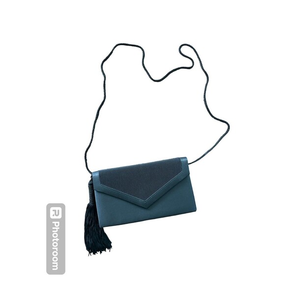 Black Crossbody Purse Semi Formal with Tassel Prom - Picture 1 of 5